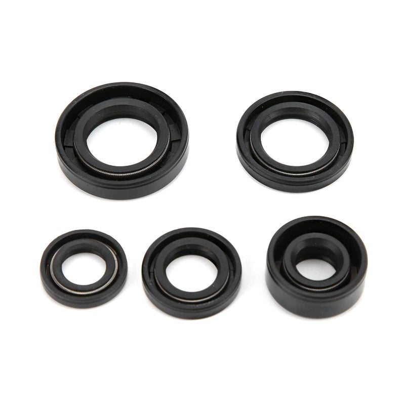 Tbest 5pcs Engine Oil Seals, Engine Oil Seal Set Kit Accessory for Lifan 110cc 125cc 140cc PIT PRO Trail Quad Dirt Bike ATV - Image 1